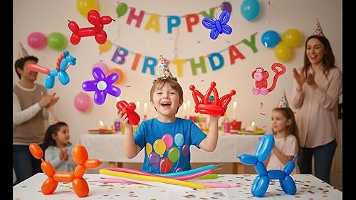 Miniatura 5 de KADBANER Globos largos 260Q paquete de 100 globos de látex, graduación, boda, fiesta de reunión, cumpleaños