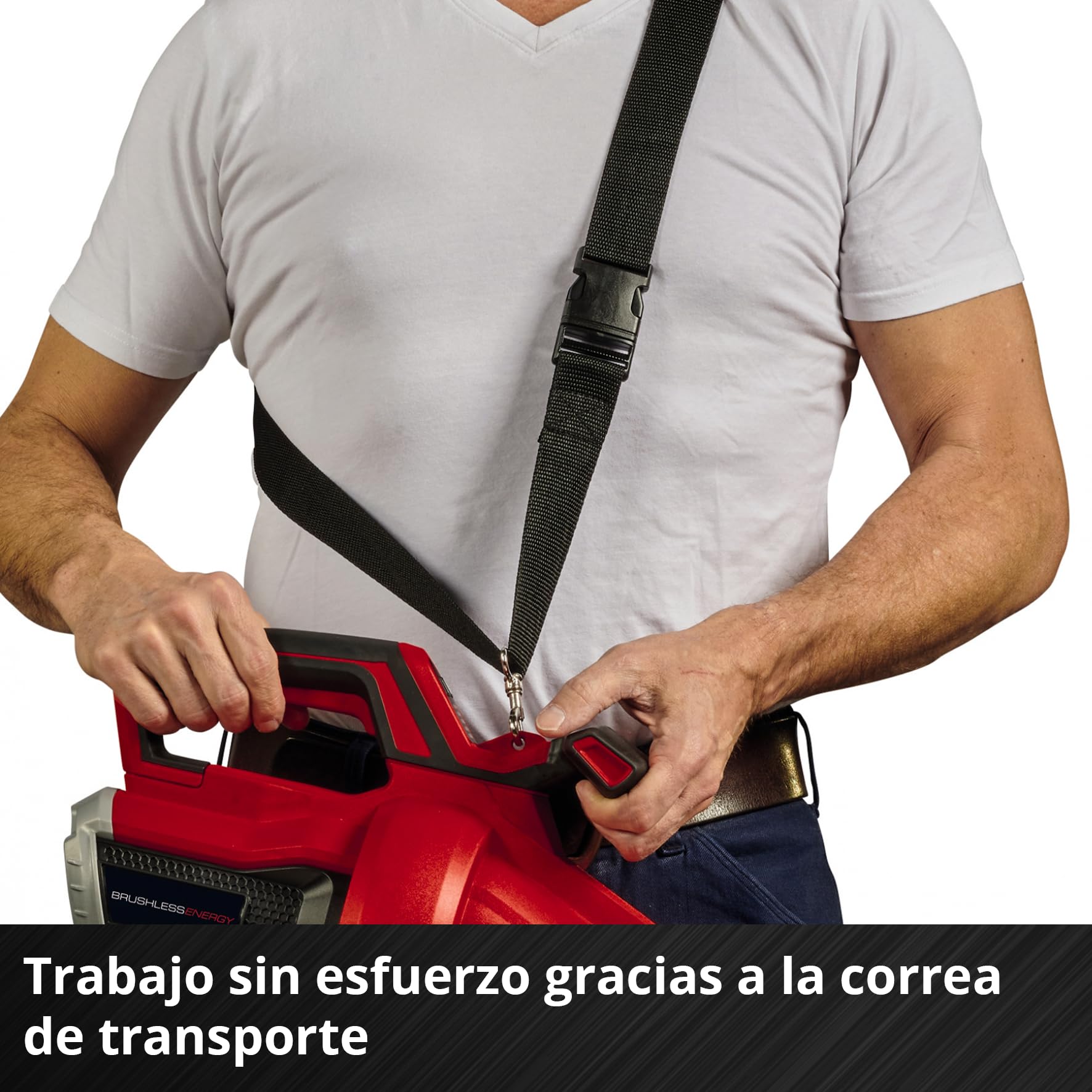 Einhell Profesional Aspirador de Hojas con batería VENTURRO 36/240 Power X-Change (36V, Potencia de aspiración 740m³/h, Bolsa colectora 45l, func. de soplado hasta 240km/h, sin batería)