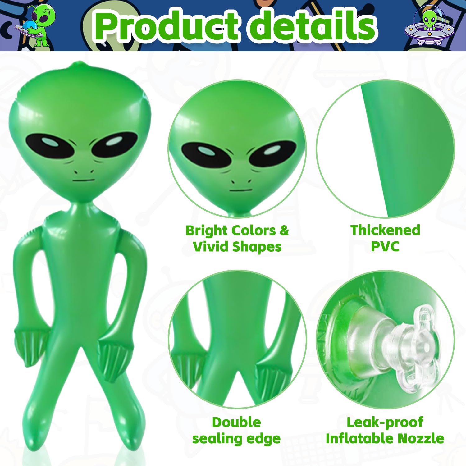 30 Stück Alien Leuchtfiguren - Harz Figuren Die Im Dunkeln Leuchten