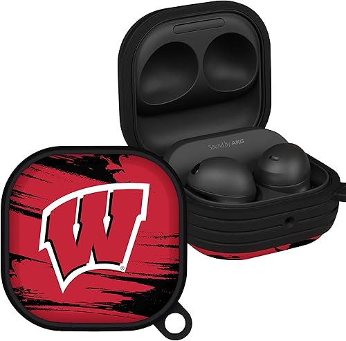 Miniatura 12 de Affinity Bands Wisconsin Badgers Champion Series HDX - Funda compatible con Samsung Galaxy Buds Pro Champion Series,Camo,Clásico,Negro