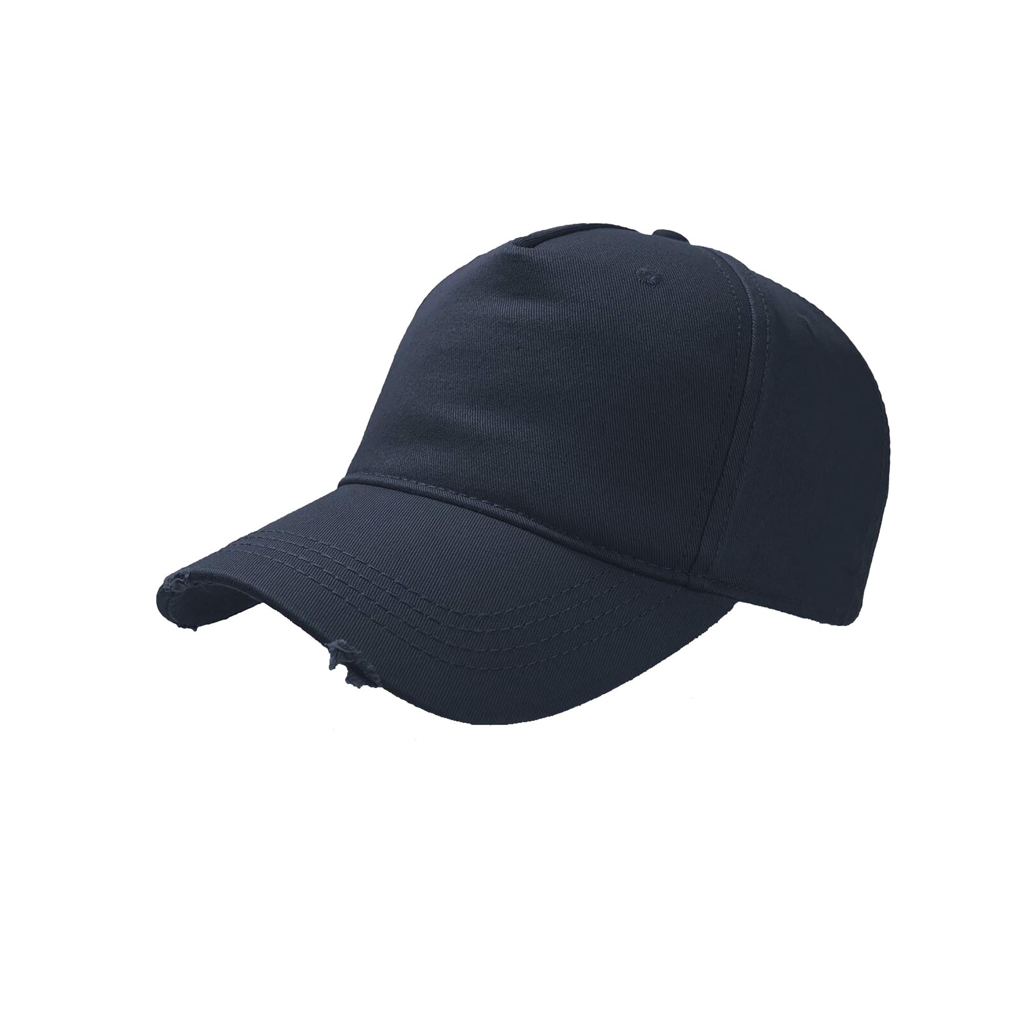 Atlantis 5 Panel Cap - Navy - Cotton Twill