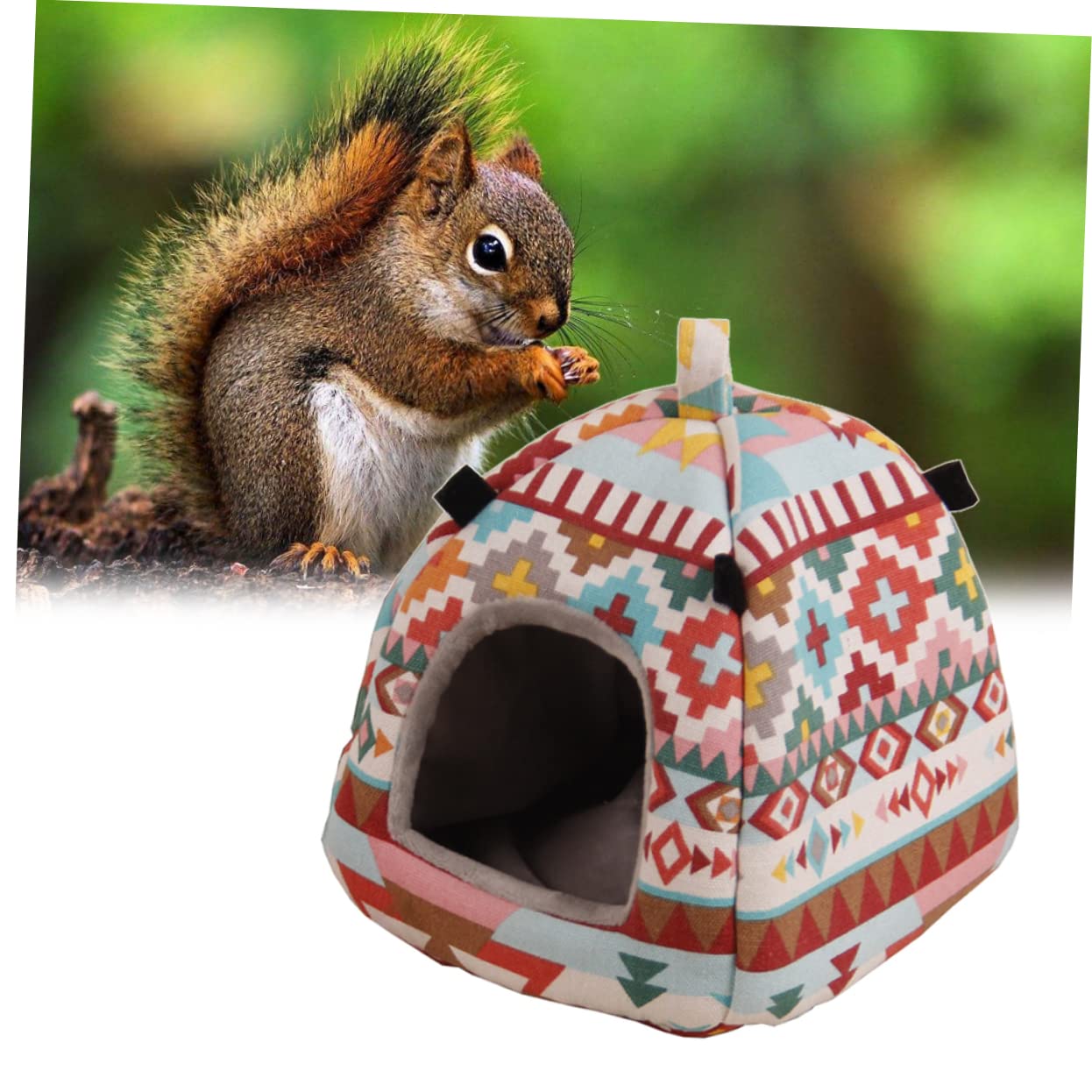 DOITOOL 3stücke Hamsterbett Aus Winter-warmes Aufhängbares Nest Für Kleintiere Für Hamster Meerschweinchen Igel Und Andere Nager Großes Farbenfrohes Design Für Käfige Und Reisen