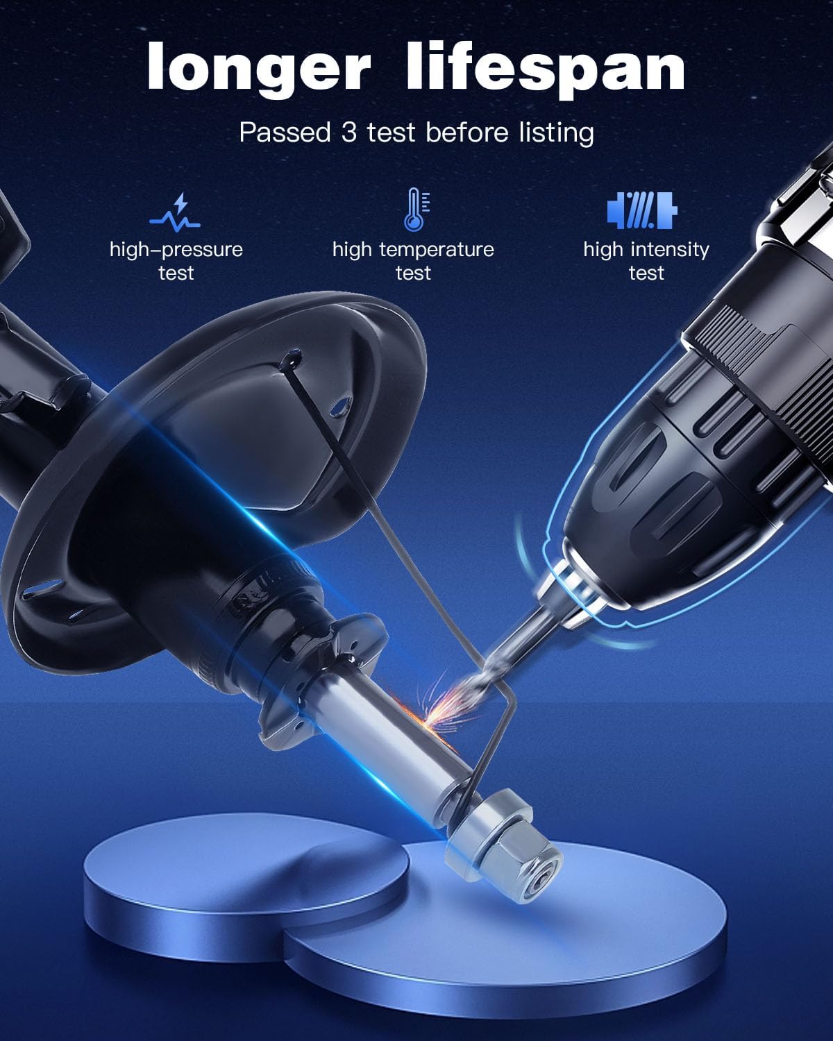 Front Shocks,ECCPP Shocks Absorbers Kits Fits 2005 2006 2007 2008 2009 2010 for Chevy Cobalt, 2006 2007 2008 2009 2010 2011 for Chevy HHR,2007 08 09 for Pontiac G5 339084 339085 Auto Shocks(Set of 2)