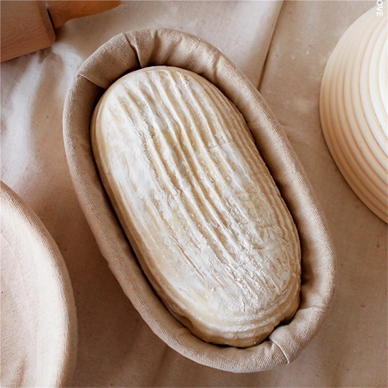 Gärkörbe Brot Ovale Brotgärkörbe, Backzubehör, Rattan, Teiggärkorb, Brotkorb, Küchenutensilien Für Bäcker(Small)