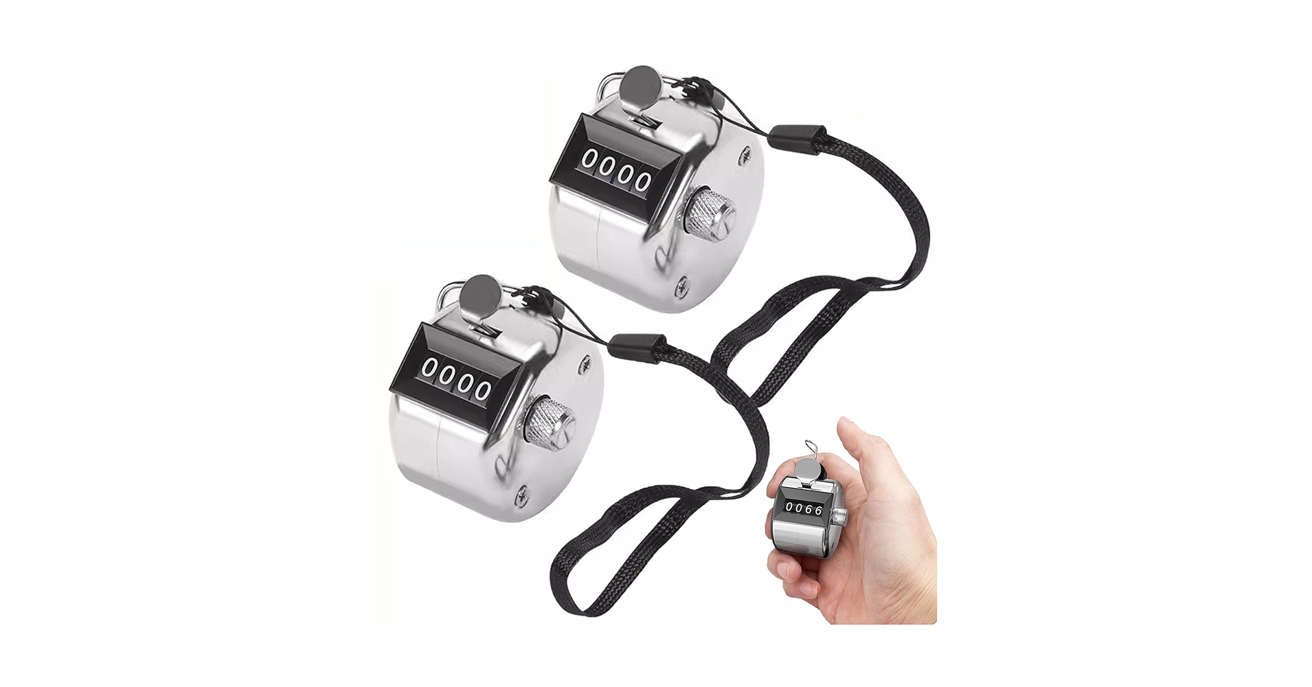 Amazon | カウンター 2個入 数取器 手持ちカウンター ストラップ