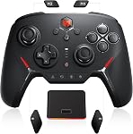 BLITZ Wireless Controller with 16 Mechanical Buttons, 4 Remappable Buttons, NFC, 6-Axis Gyroscope, One-Button Wake Up, Turbo/Remap/Macro, Zero Deadzone Joystick, RGB Charging Stand, Bluetooth & Wired, Compatible with Switch/Windows/Android/iOS