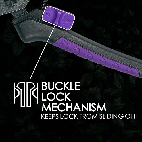 Miniatura 9 de Tijeras de jardín con hoja de resina antiadherente, tijeras de podar de precisión de 8.58 pulgadas, tijeras de podar de agarre más grande, tijeras