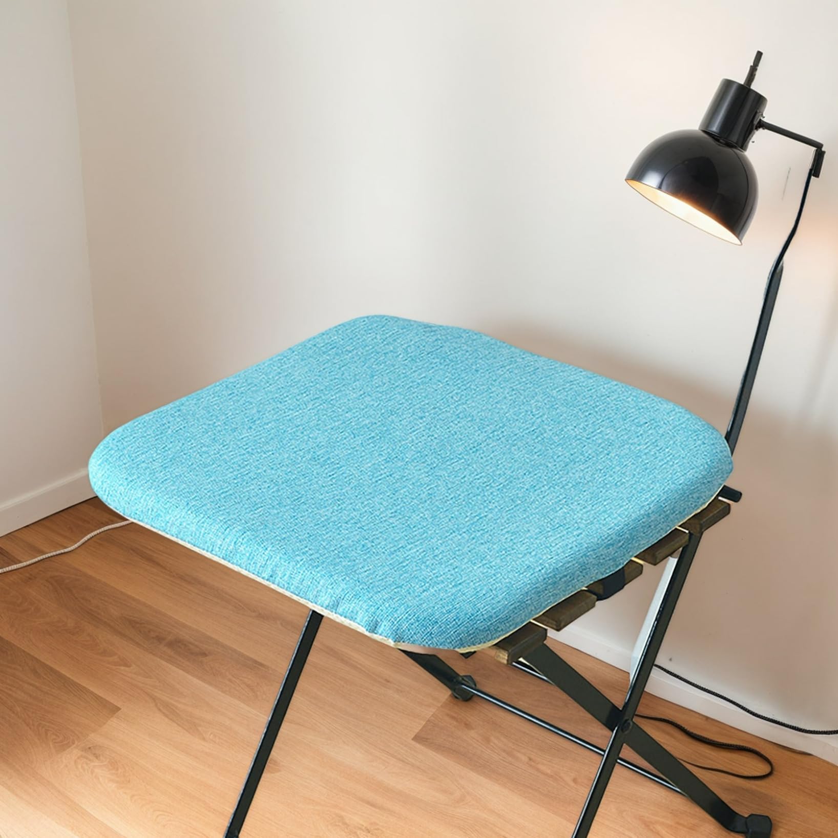 Coussin de chaise de salle à manger 50x50 antidérapant en lin épais pour siège d'intérieur