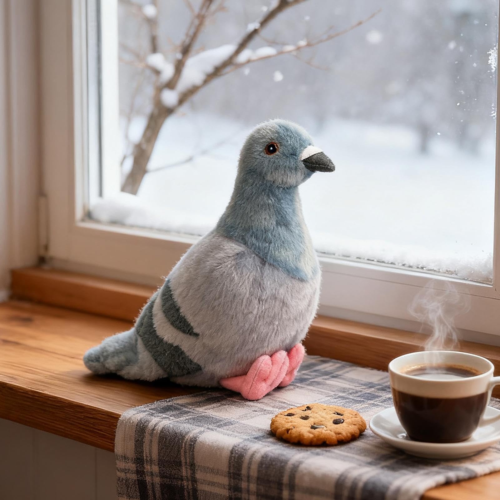 Realistico Peluche Piccione | Kawaii Animale Simulato | Decorativa Statua, Regalo Per Bambini Adulti Amici, Decorazione Per Adulti Amici Asilo Bambini Camera Da Compleanno