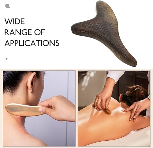 Miniatura 6 de Ciieeo Rátula de drenaje linfático Raspador de madera Anti celulitis herramienta de masaje tejido profundo disparador punto masajeador Color
