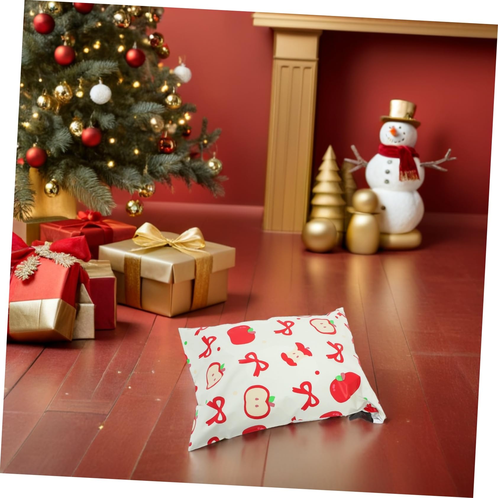 Angoily 100pièces Sacs Auto-scellants Petits Sacs Postaux Non Pour Expédition De Vêtements Et De Noël