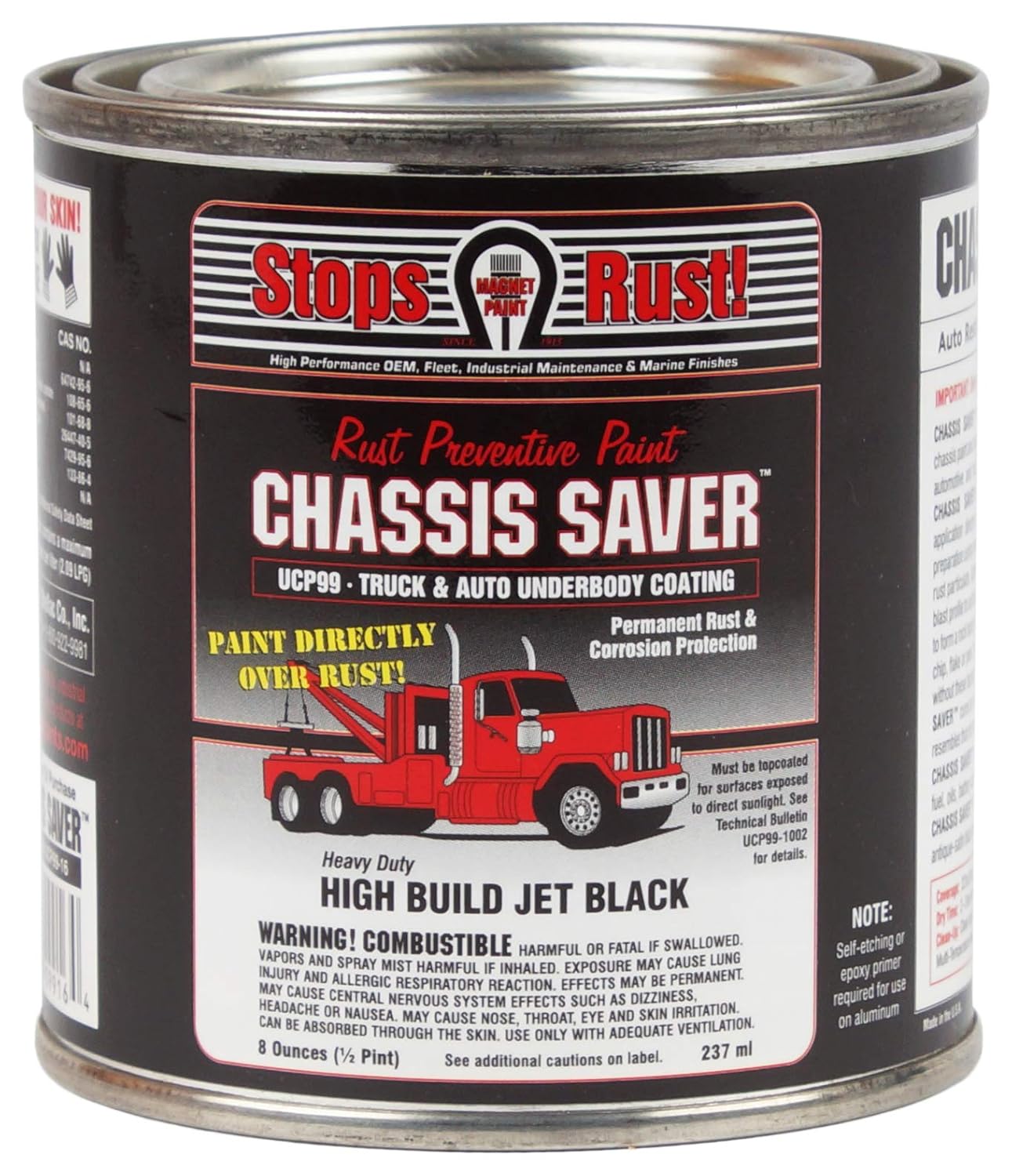 Paint Co Gloss Black Chassis SAVER1/2PT (MPCUCP9916) Automotive