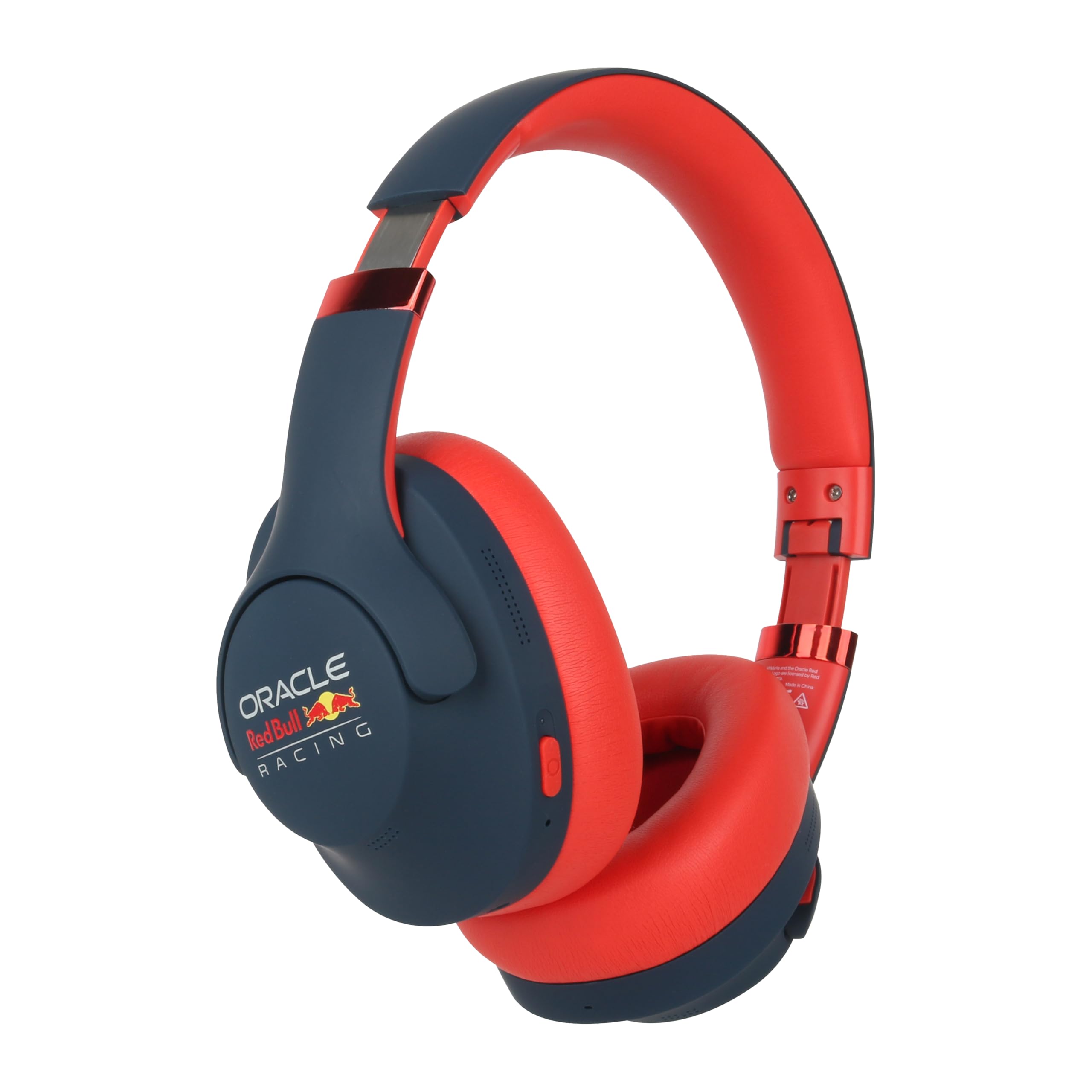 Red Bull Racing Bluetooth Kopfhörer RB-HP130 mit 40mm Treiber, USB-C, 11h Akku, AUX Anschluss, faltbar, kabellos, Over-Ear Headset mit Mikrofon für Musik, Gaming, Telefonate, Reisen & Alltag