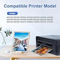 Vista 2 de Paquete combinado 210XL 211XL de repuesto para Canon 210 XL 211 XL color negro para impresora PIXMA MX410 IP2700 IP2702 MP240 MP250 MP495 MX340