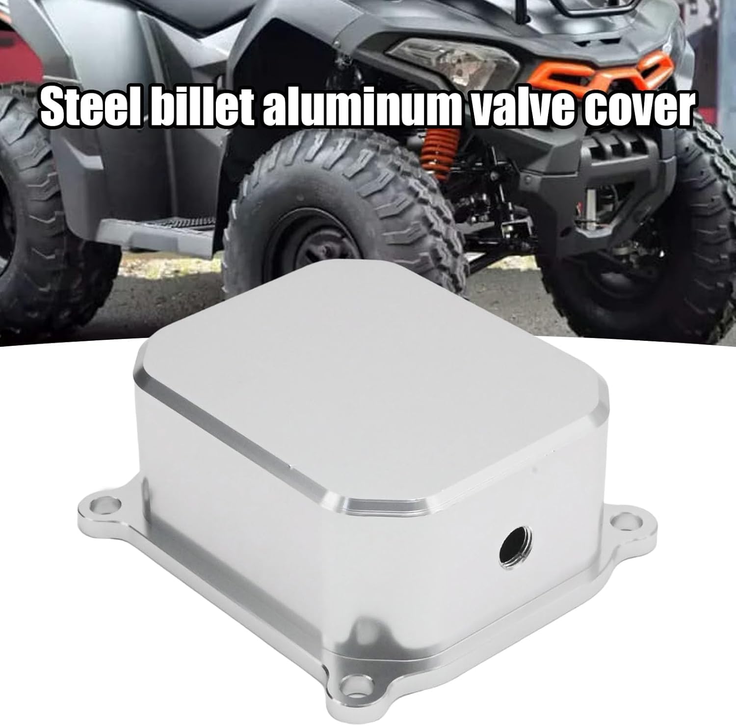 EATAKWARD 60363 Silver Billet Aluminum Valve Cover Fit for Predator 212 6.5HP Hemi Engine Harbor Freight Loncin Motor 210FA 212cc Engine Model