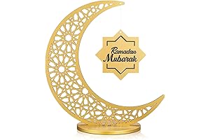 Golden Ramadan Mubarak Sign Centerpiece