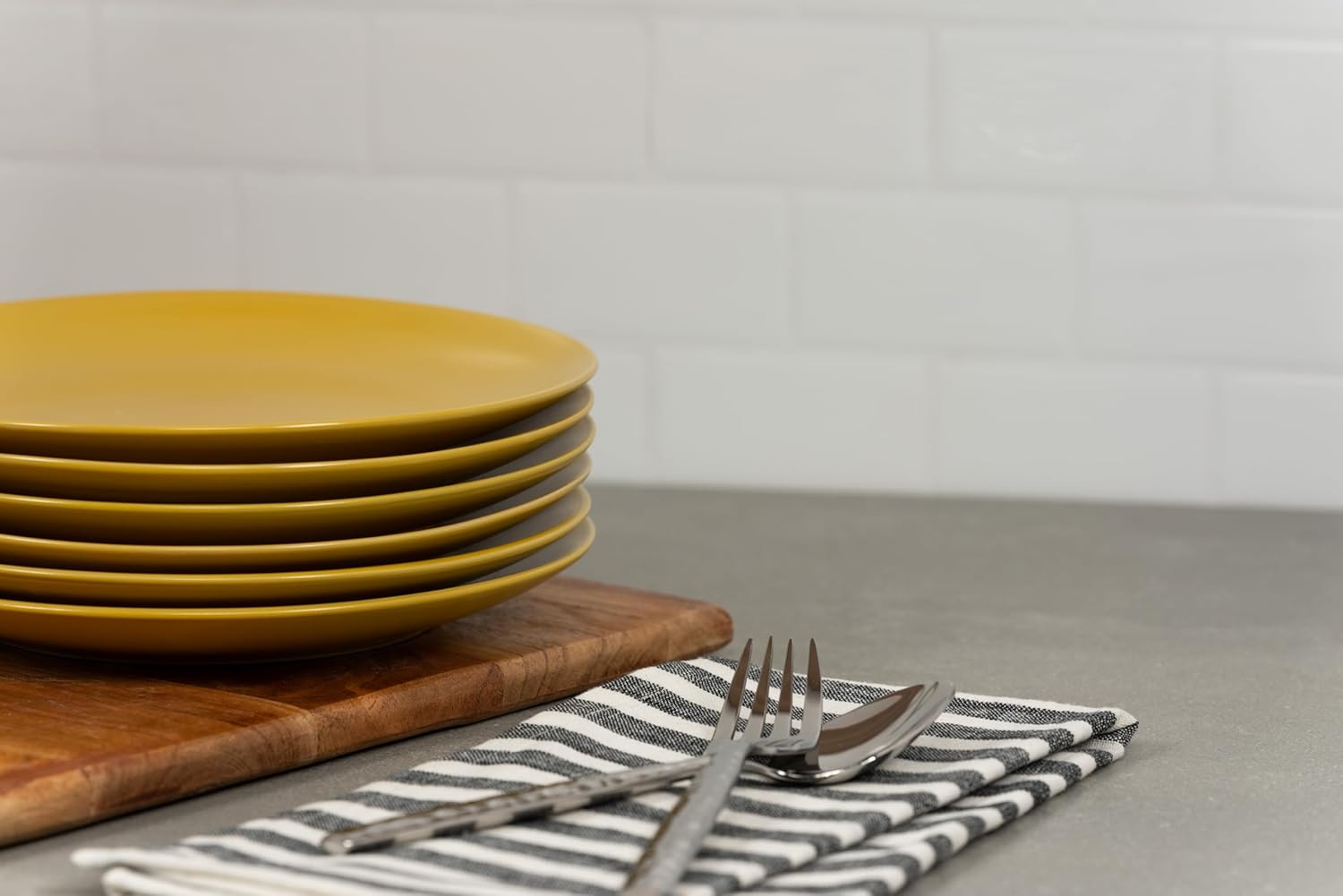 Strawberry Street Wazee マットクーペ ディナーウェア サラダプレート イエロー 6個セット 10個