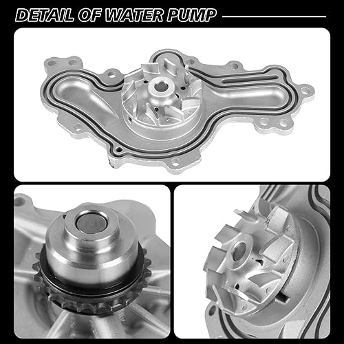 Miniatura 4 de AW6023 Bomba de agua profesional para 2009-2010 EdgeEdge LimitedEdge Sport, Flex, Fusion Sport, Taurus, para MKS Base, MKS EcoBoost, MKX Base, MKZ