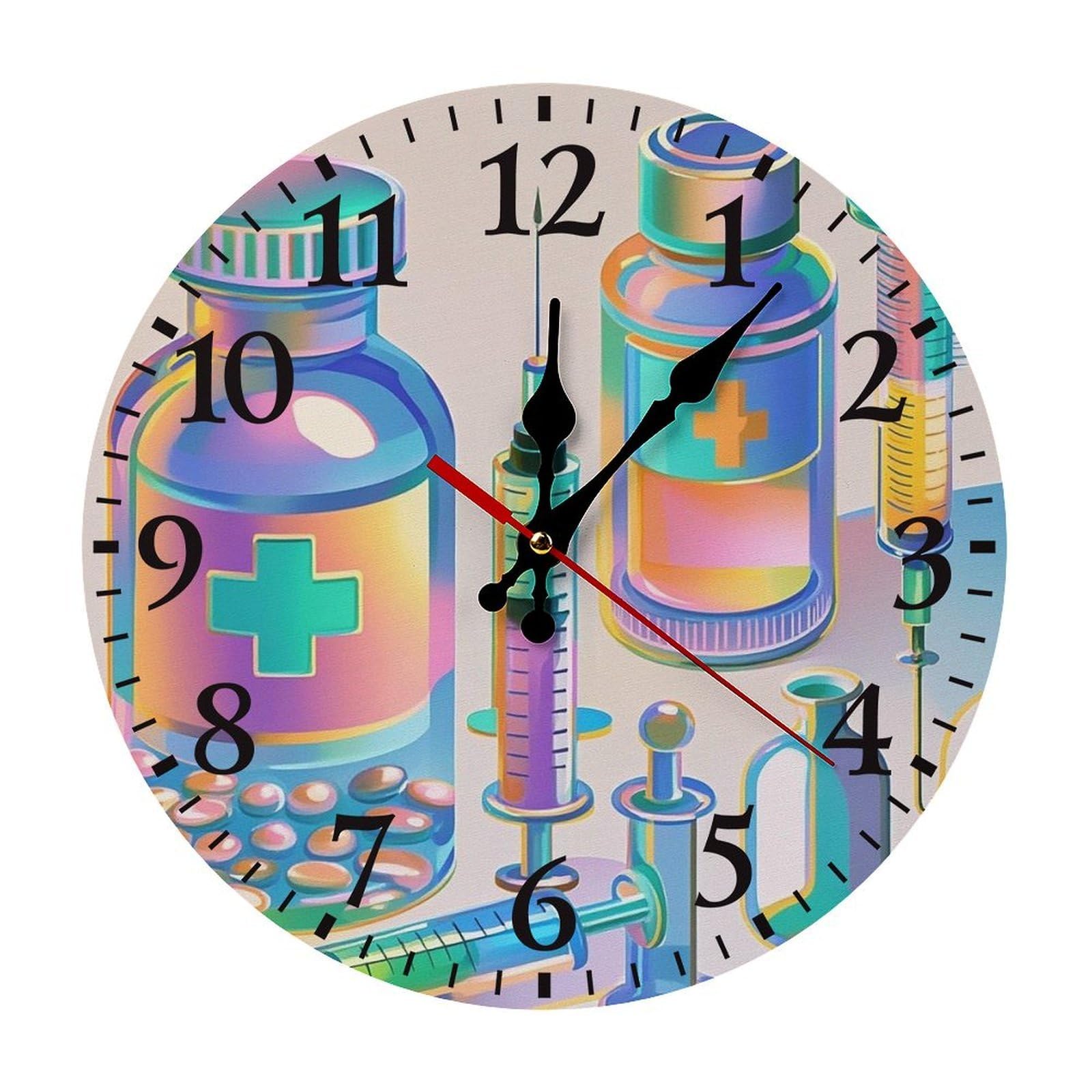 Horloge à chiffres arabes 30x30 cm Gradient Medical Items lisible ronde