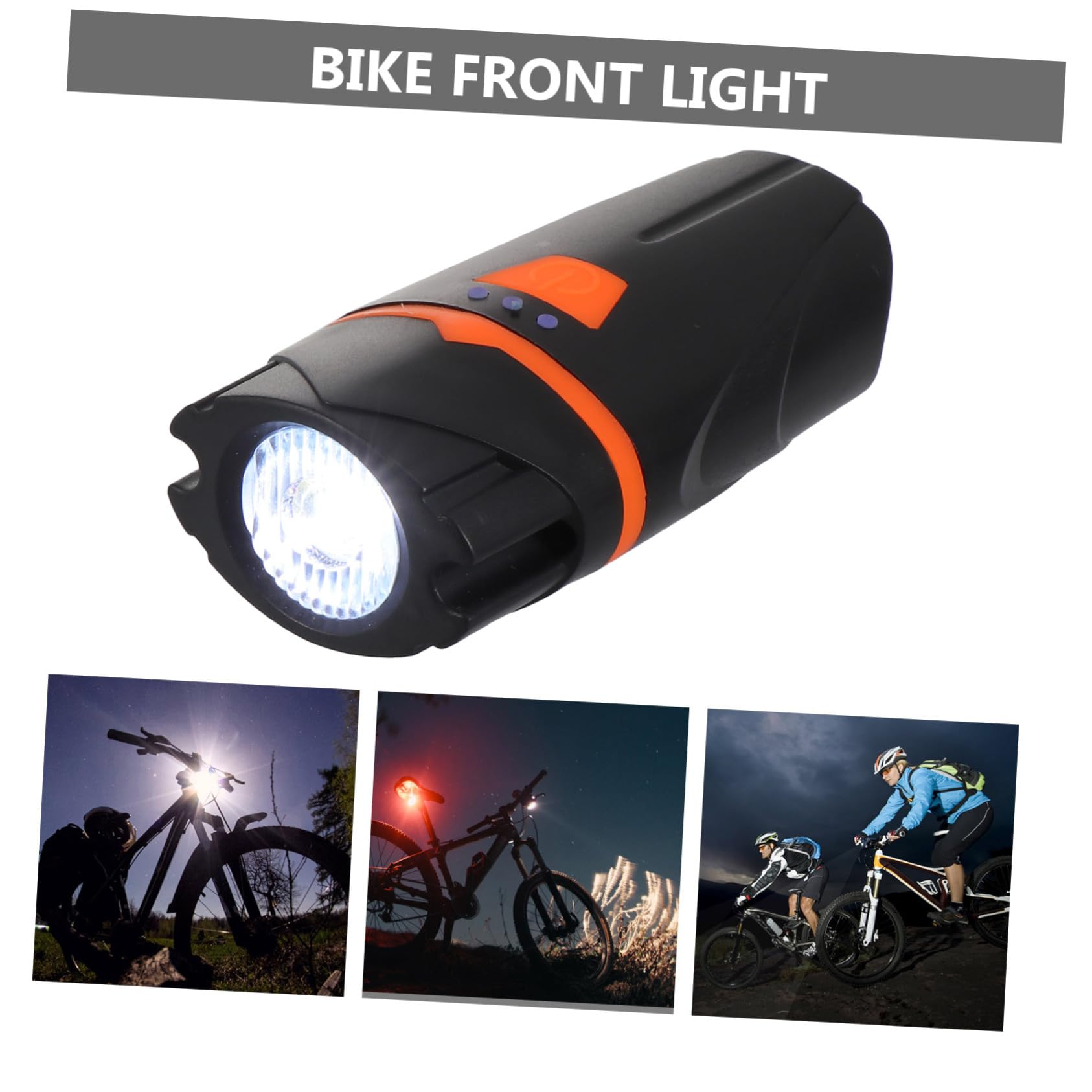 BESPORTBLE 2pezzi Lampada Frontale per Bicicletta USB Ricaricabile e Facile da Installare Accessorio di Sicurezza per Ciclismo Notturno e Condizioni Meteorologiche Avverse