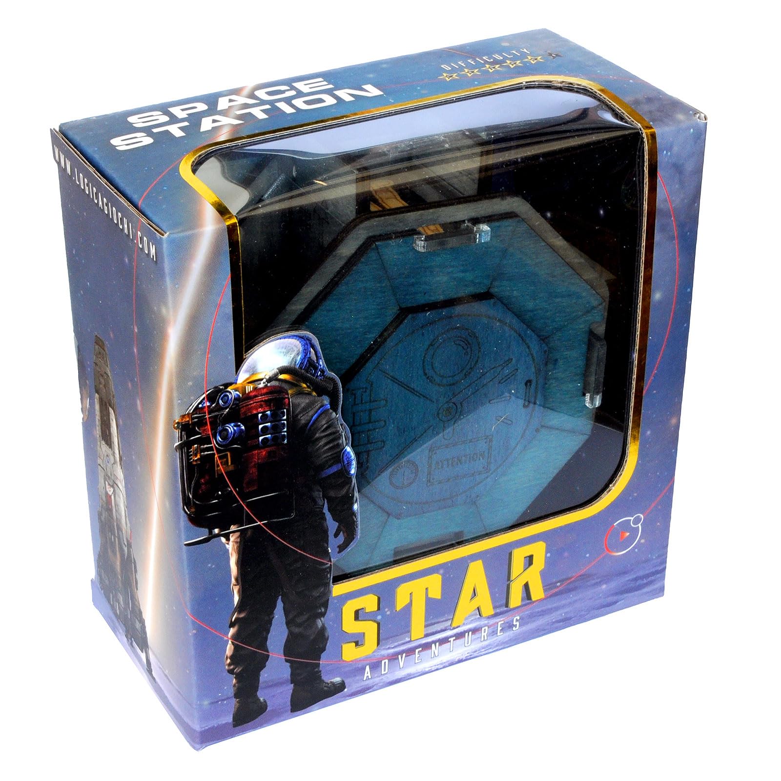 Logica Jeux Art. La Station Spatiale - Casse-tête en Bois - Boîte Secrète - Difficulté 5/6 Incroyable - Serie Star Adventures
