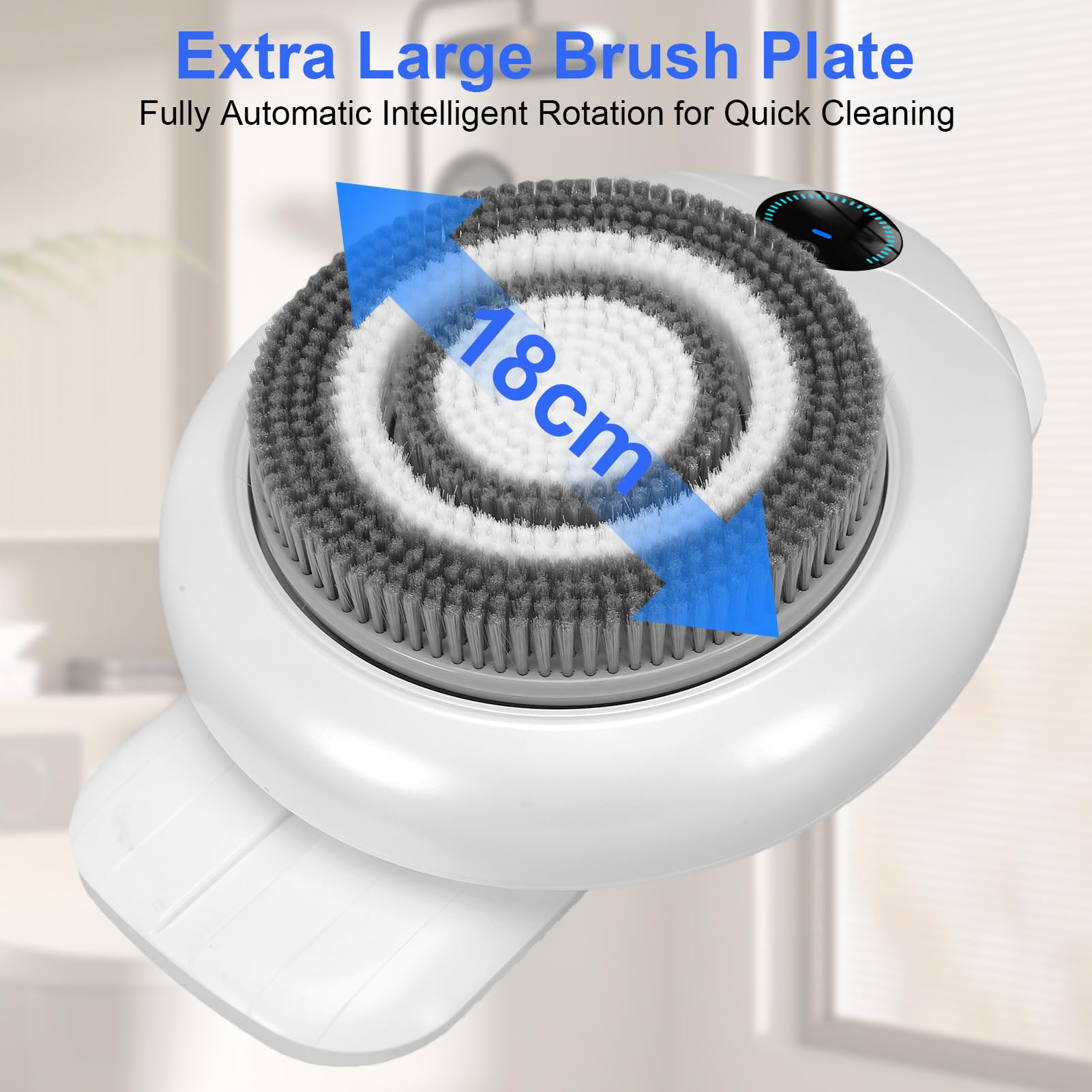 Elektrischer Rückenbürste, Wasserdicht, 360 Grad Rotierend, for Dusche und Körperpflege