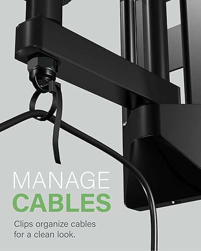 Miniatura 7 de SANUS Soporte de pared para TV de movimiento completo para pantallas de 19 a 40 pulgadas, diseño de un solo perno inclinado, gira y se extiende -