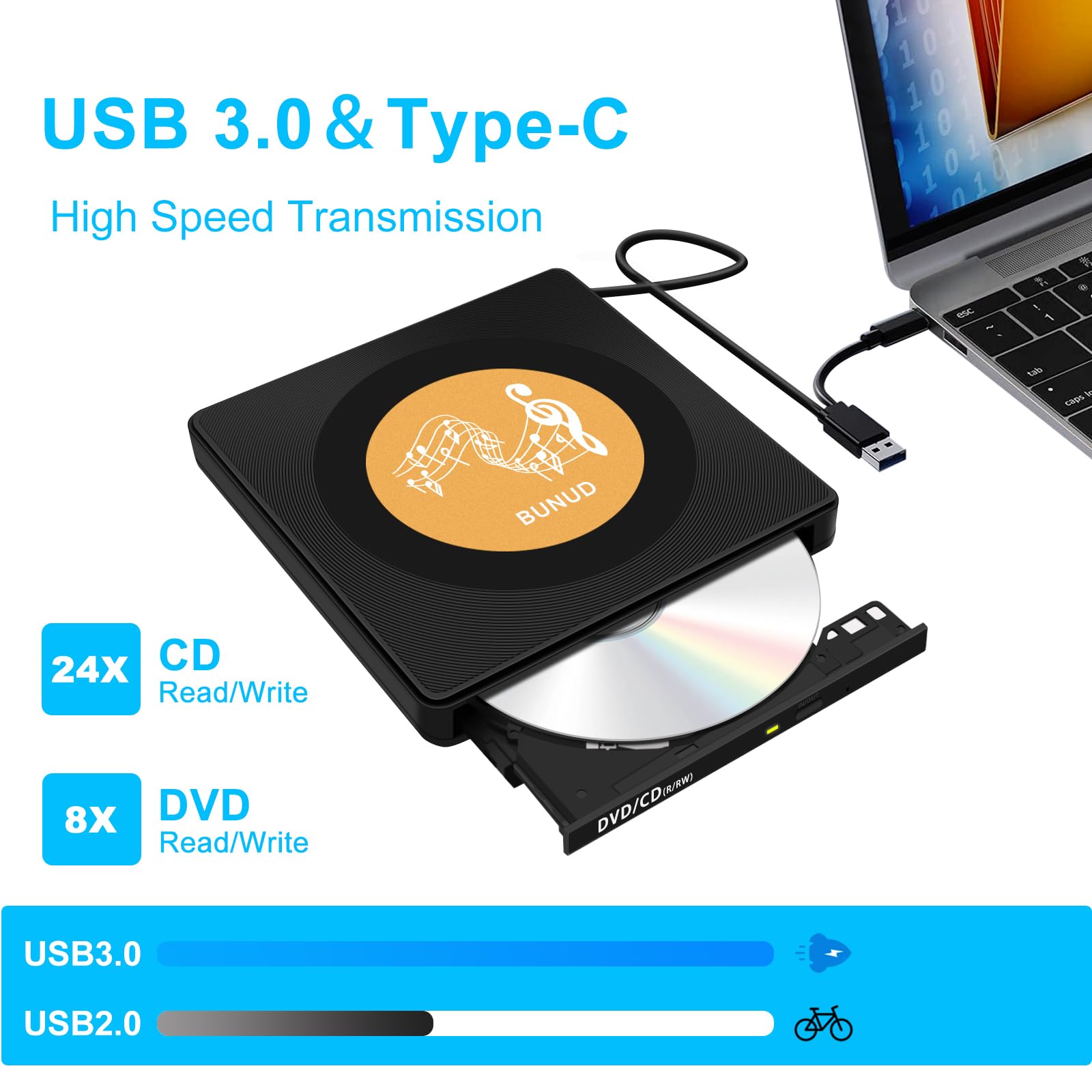 BUNUD Unità DVD esterna