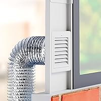 Vista 1 de GCGOODS Kit de ventana de ventilación de secadora para manguera de secadora de 4 pulgadas, placas de sellado de ventilación ajustables para secadora