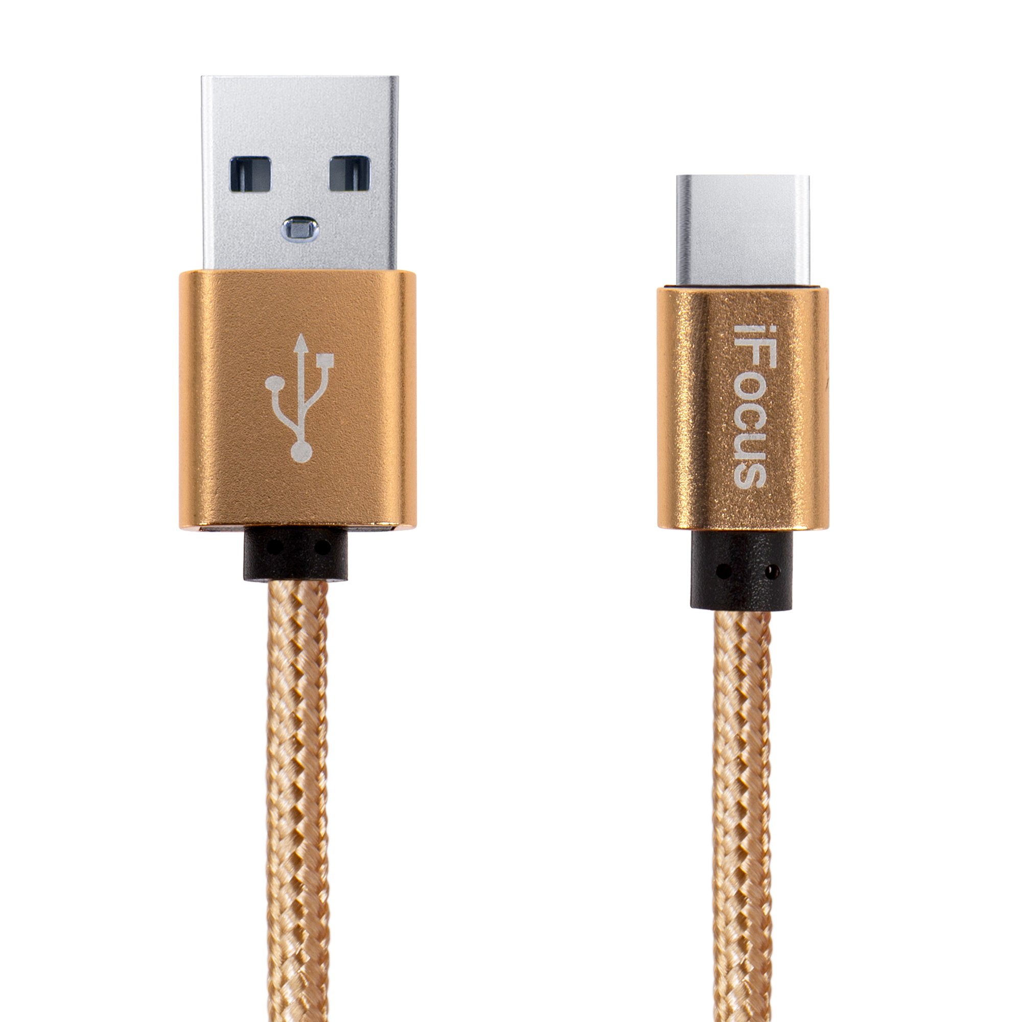 iFocus ElectronicsType C Charge and Sync Cable, 1-Meter, Gold