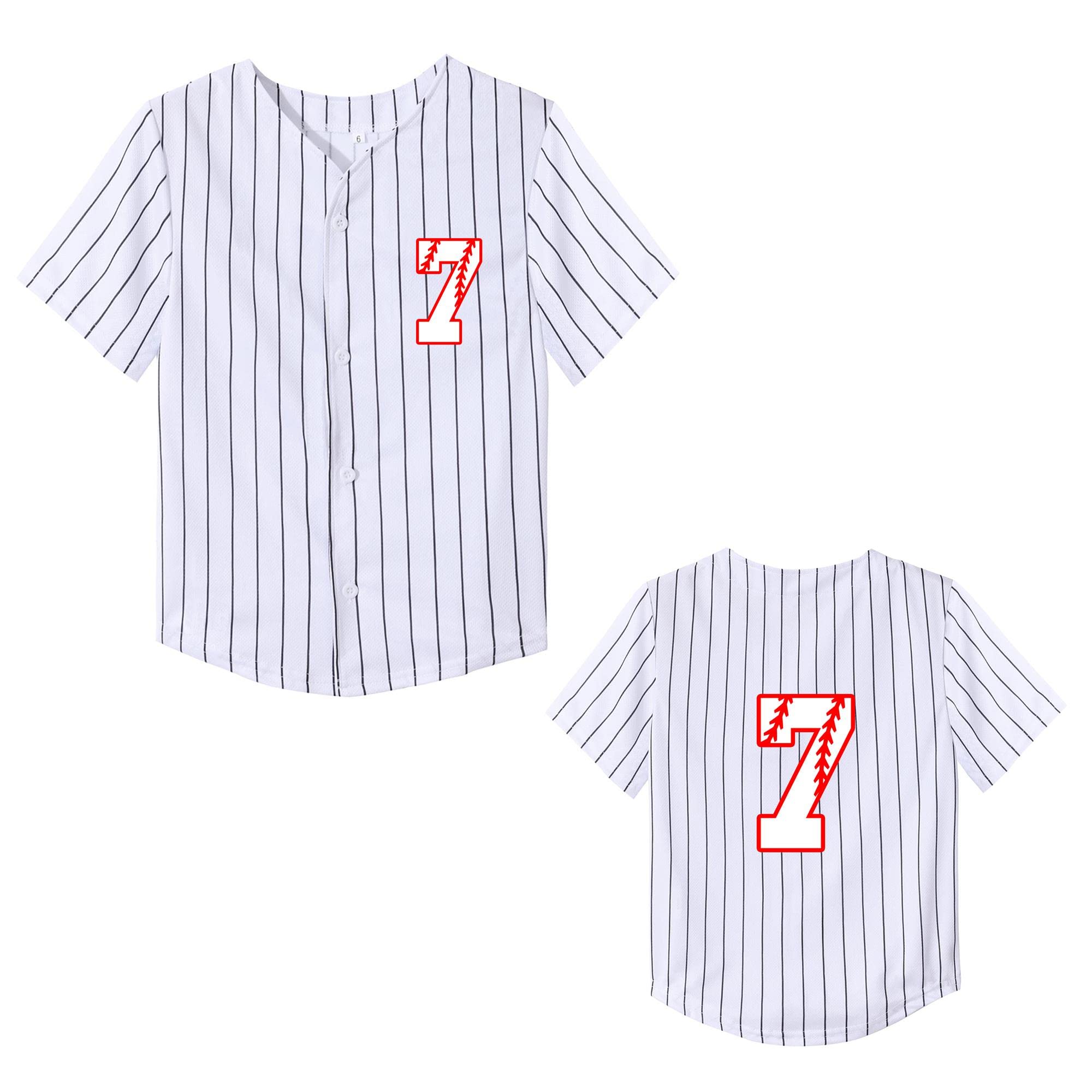 Yuji Itadori Kids Baseball Birthday Shirt 7th 8th 9th 10th Year Old Toddler Boys Girls Shirts Birthday Clothes