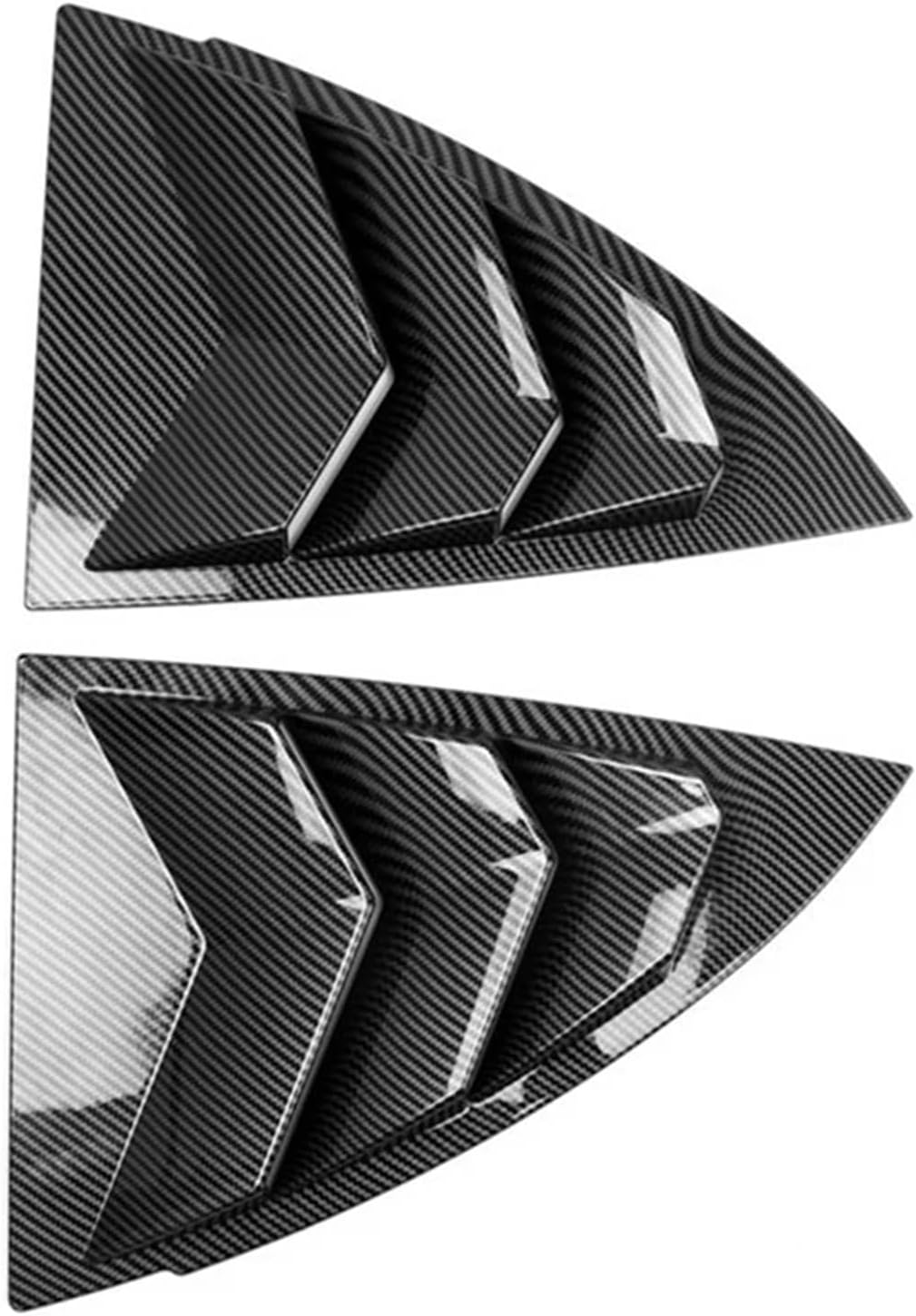 1 Pair Car Rear Window Louver Trim Compatible for Tesla Model Y 2021 Shutter Cover Window Louver Side Vent Trim