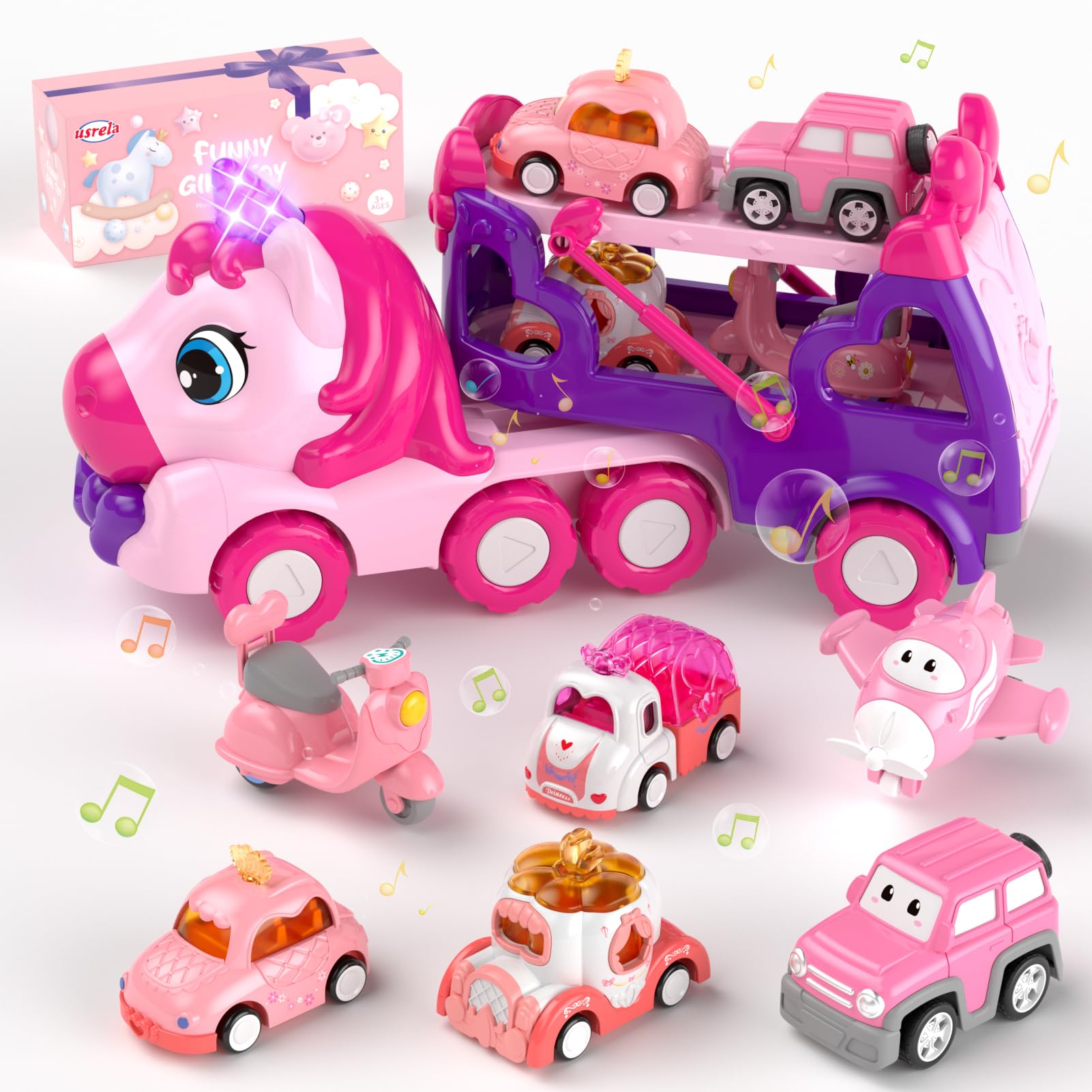 usrela Girls Toys for 2 Year Old Birthday Girl Toys Age 2-4