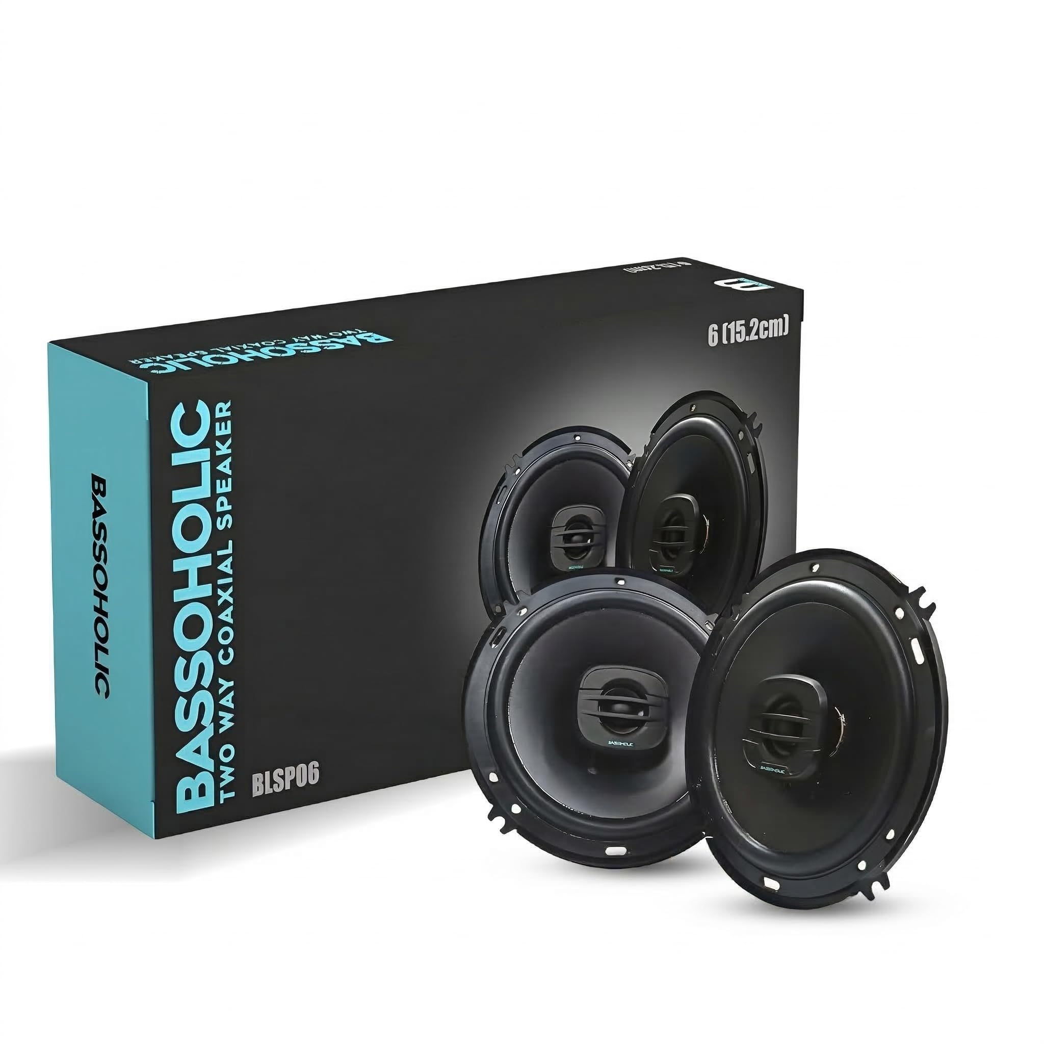 BLSP06 Two Way 6 Inches Coaxial High Bass Speakers for Car with Imported Rubber Edge Cone (Black)-image-43