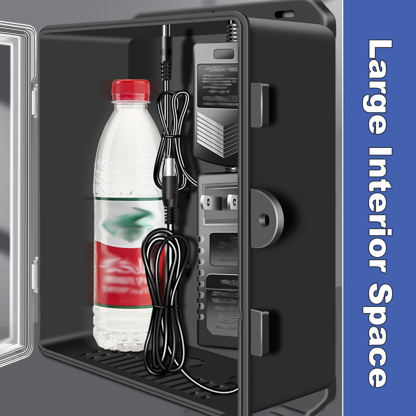 Caja Estanca Exterior Electrica Cierre de Seguridad, Caja Registro Electrico Transparente con Montaje Riel Para Uso Interiores y Exterior(24.2x31.8x9.5cm/9.5x12.5x3.7in)