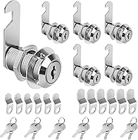 Vista 16 de Cerradura de leva de gabinete con llaves iguales, cilindro de 1-1/8" (longitud) se adapta a un grosor máximo del panel de 7/8", juego de reemplazo