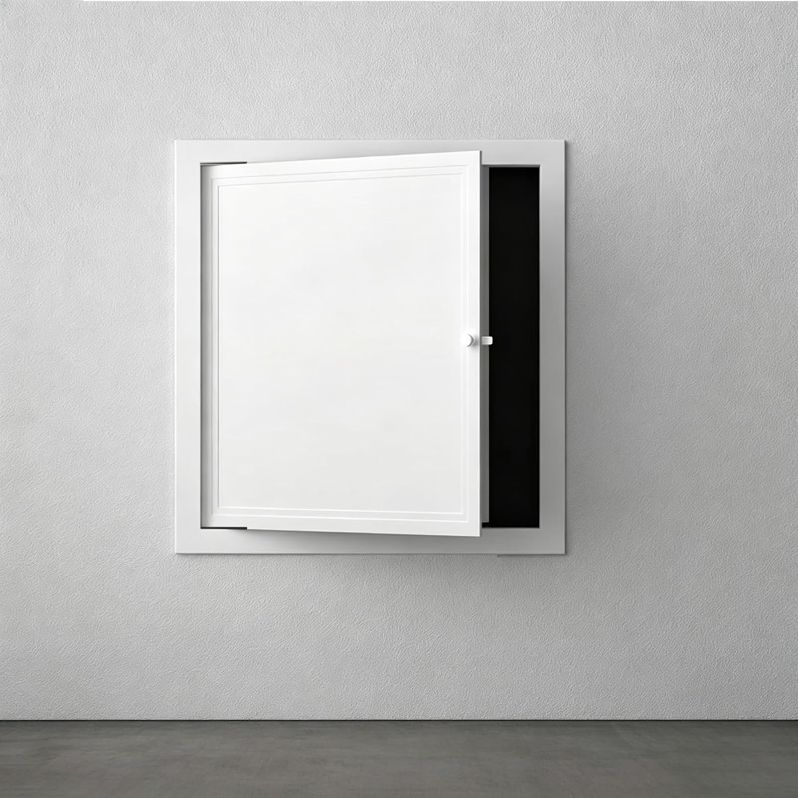Sydvoxt White Drywall Inspection Panel Wall Hole Cover, Aluminum Frame Access Door with Handle, Flush Mount Water Valves Pipe/Electrical Servicing Hatch(6x10in(15x25cm))