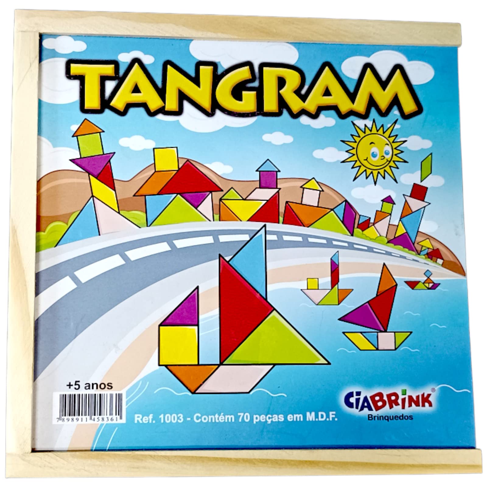 Brinquedo Educativo em Madeira Jogo Tangram 70 peças | Amazon.com.br
