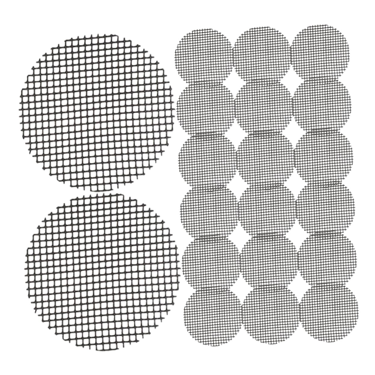 Levemolo Bonsai Pot Mats 20pcs Flower Pot Hole Mesh Mats Flowerpot Pads Base Pad for Ceramic Basin Plant Pot Cushions