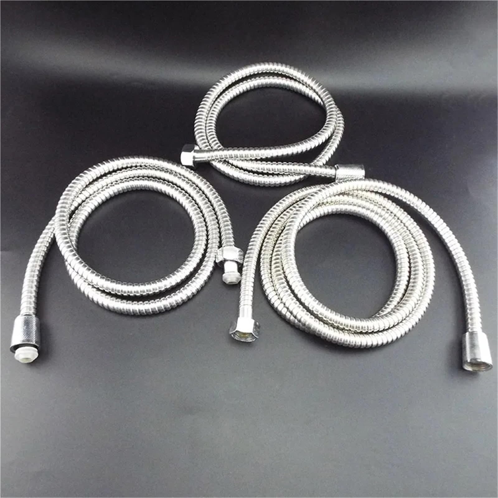 Manguera de ducha flexible de acero inoxidable extensible de 1,5 m para el hogar, baño, tubo de ducha de alta presión y flexible de fácil instalación