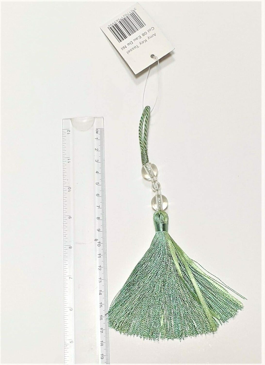 2 x BEADED KEY TASSEL PAIR Trimmings lounge, bedroom, dining room, Bags