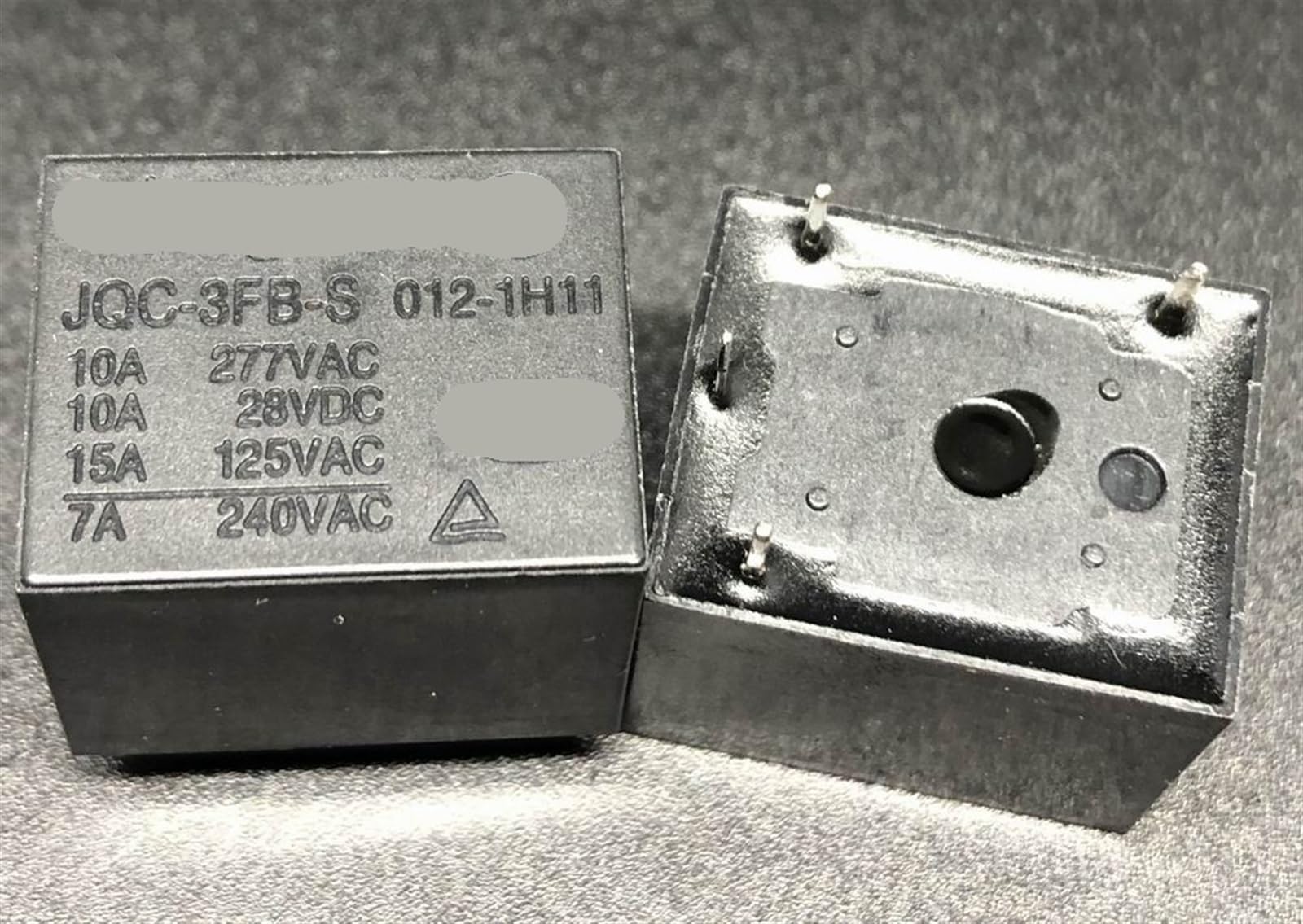 Relé T73-1A-10A de 4 pines JQC-3FB de 12V para sustitución de componentes electrónicos 4
