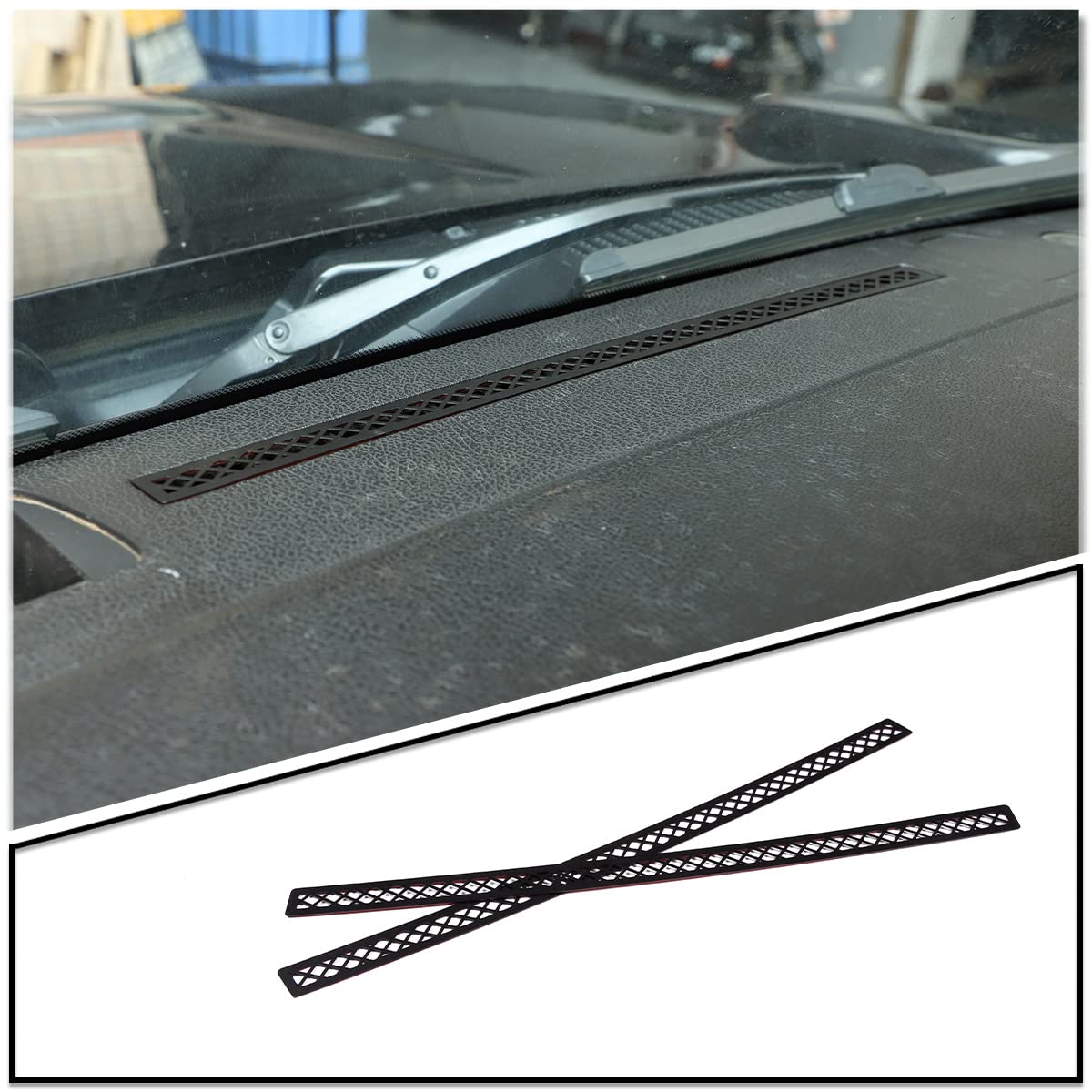 Dla Hummer H3 2005-2009 deska rozdzielcza samochodu ze stopu aluminium wylot powietrza zapobiegająca blokowaniu siatka pokrywa naklejka akcesoria do wnętrza samochodu