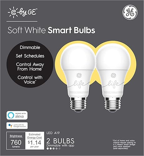 Miniatura 10 de GE CYNC - Bombilla LED inteligente, a todo color, compatible con Bluetooth, compatible con Alexa y Google Home, color blanco, (paquete de 1), el