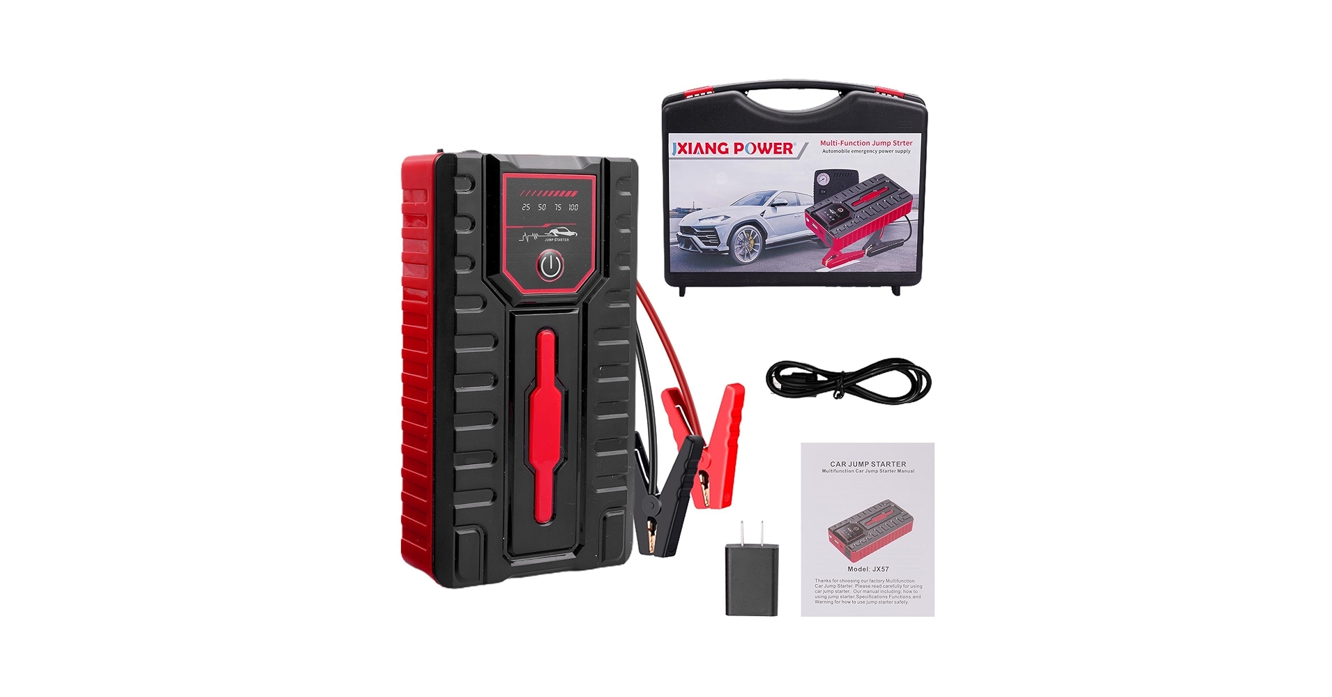 Amazon.co.jp: バッテリーパックスタートパワーバンク USB充電式温度