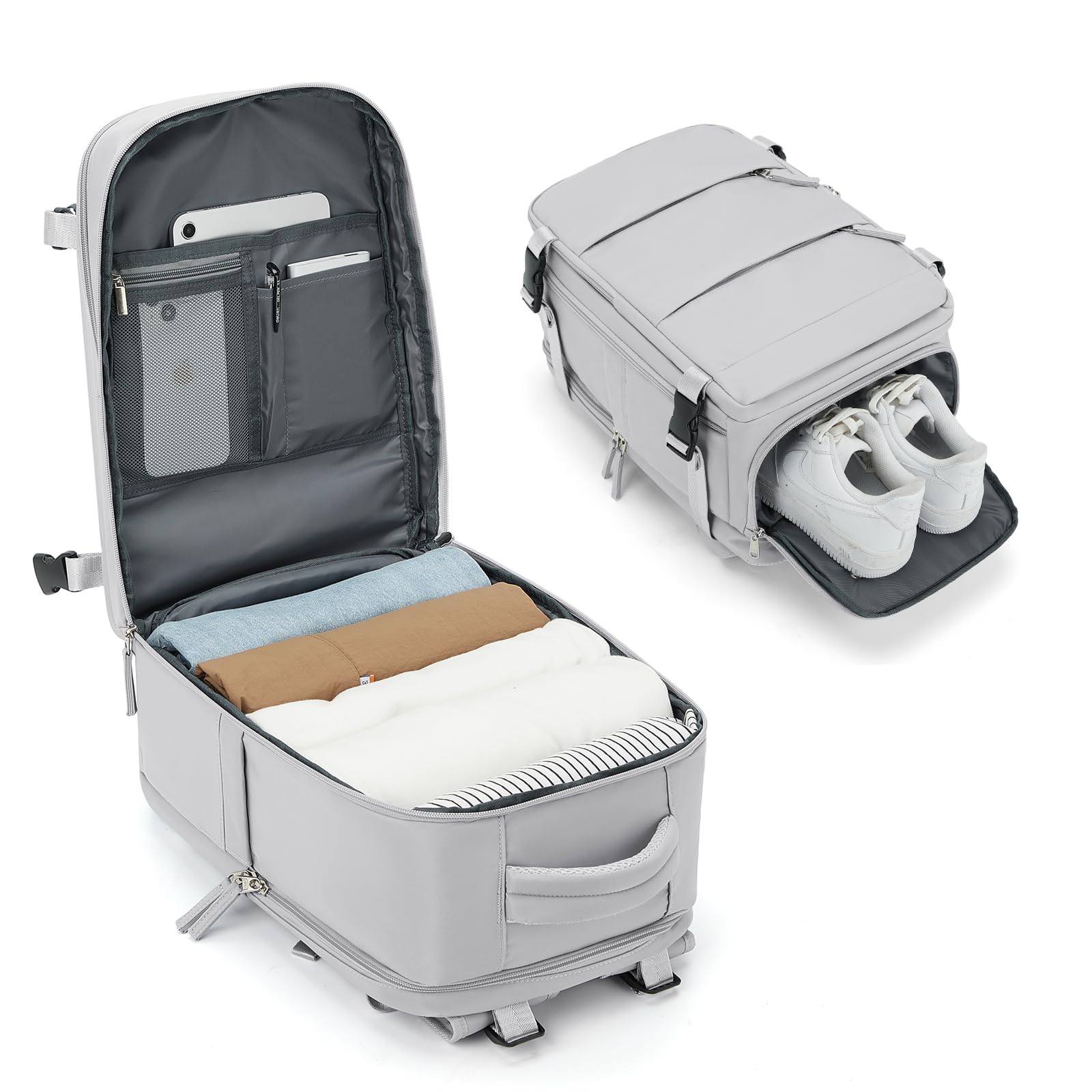 BJLFS Borse da Cabina per Ryanair 40x20x25 Bagaglio a Mano Zaino Borsa Zaino da Viaggio, Zaino da trekking,Zaino Easyjet 45x36x20,Zaino Casual per laptop da 14 pollici per scuola