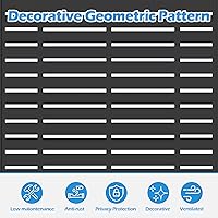 Vista 18 de Domi - Pantalla de privacidad de metal, paneles de pantalla de patio al aire libre, vallas decorativas, soporte divisor de espacio para habitación