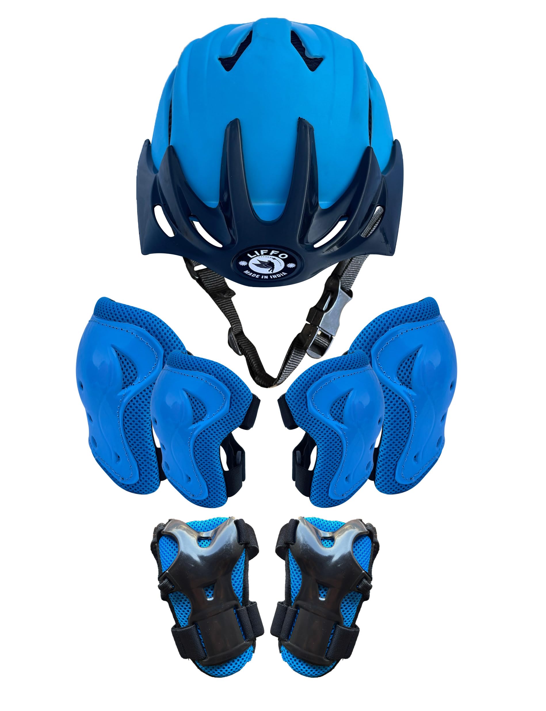 Liffo® Protective Set Guard Protection kit for Skating, Cycling & Skateboarding for Kids Age 6-15 Years with Knee, Elbow and Wrist Guards (Blue) (M) (B0CZ9B2H72) Amazon Price History, Amazon Price Tracker