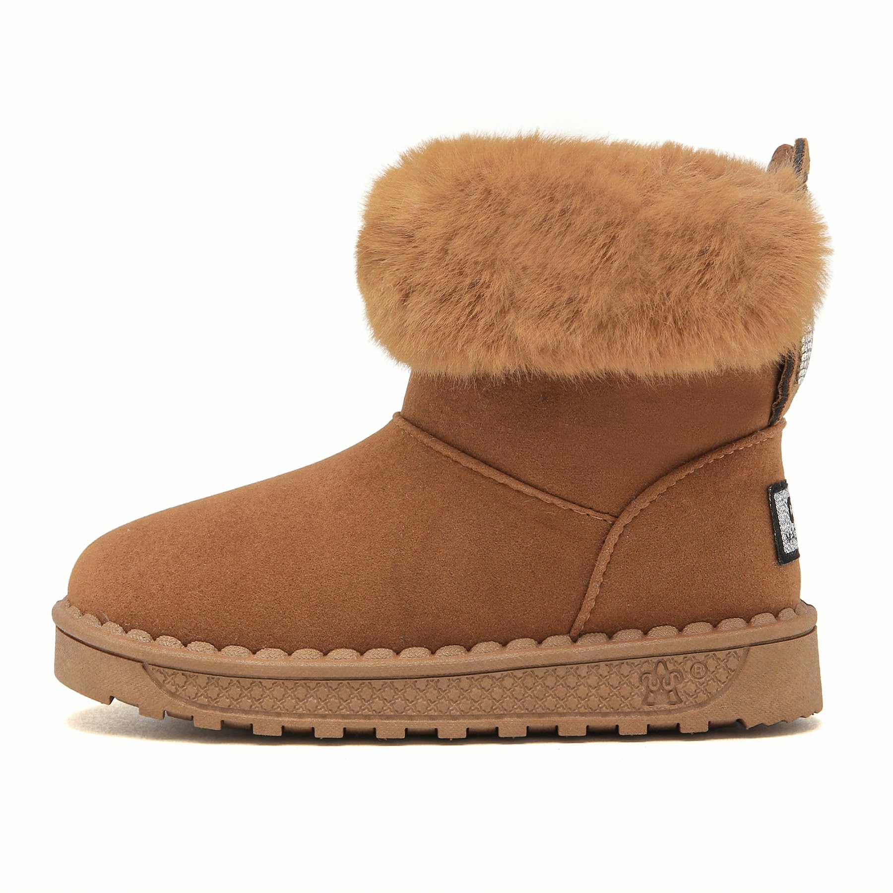 Yeeteepot Bambine e Ragazze Carino Stivali da Neve Calda Foderati Stivaletti Inverno Morbide Piatto Stivali Bambini Pelliccia Antiscivolo Boots