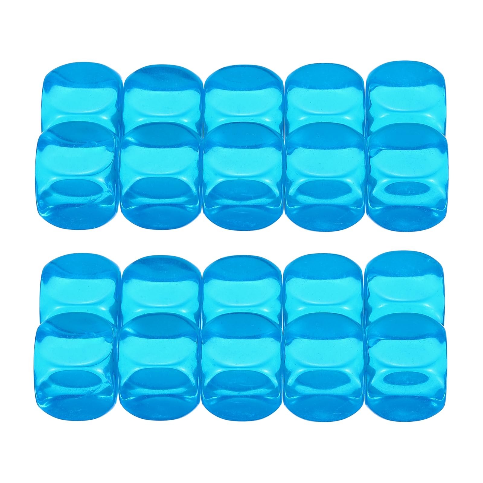 PATIKIL 16mm Clear Acrylic Dice Blank